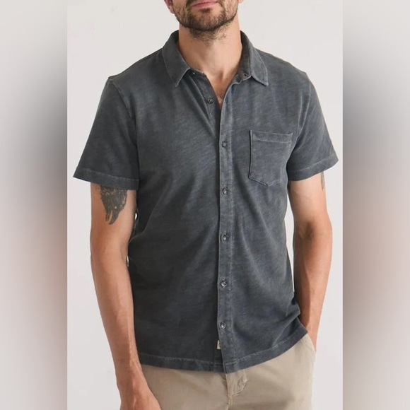Marine Layer Other - NWT Marine Layer Men's Vintage Heavy Slub ButtonDown Forged Iron Gray Shirt XL